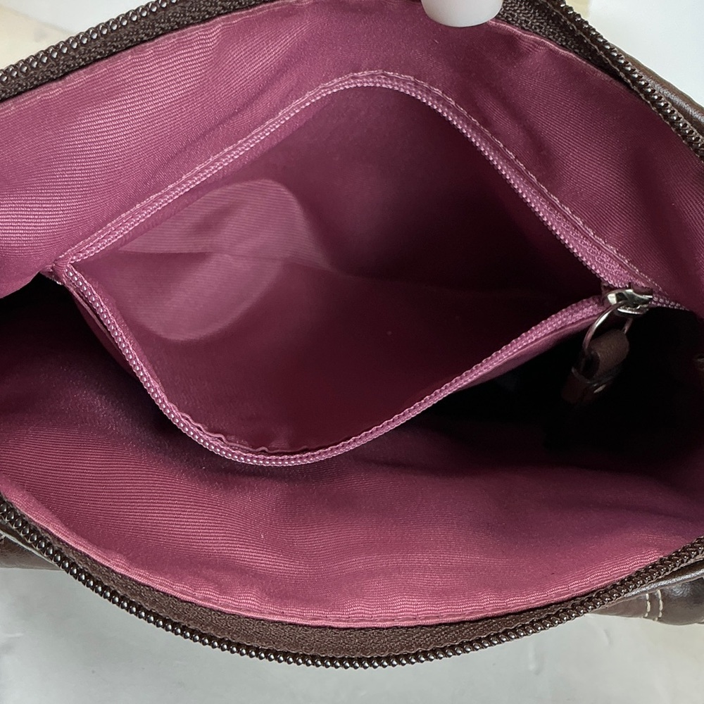 Coach Vintage Dark Chocolate‎ Brown Leather Shoulder Crossbody Bag - Picture 11 of 11